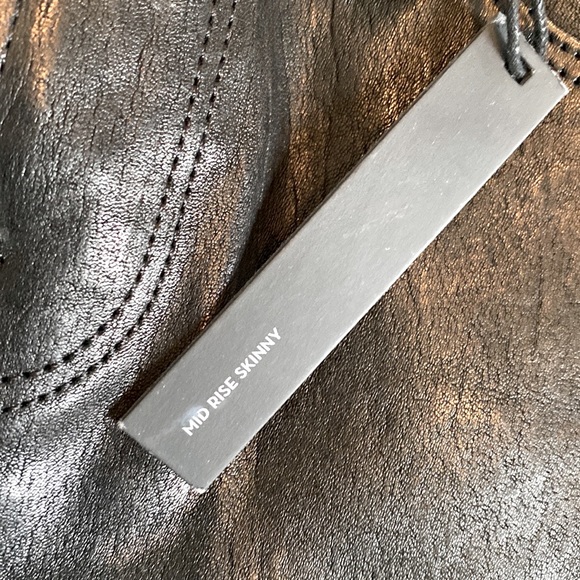 J-Brand real leather black pants brand new with tag never worn size 24 - Picture 3 of 7